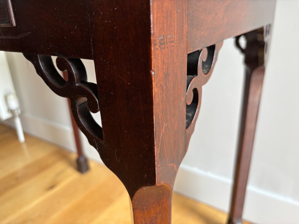 A George II mahogany lowboy View III
