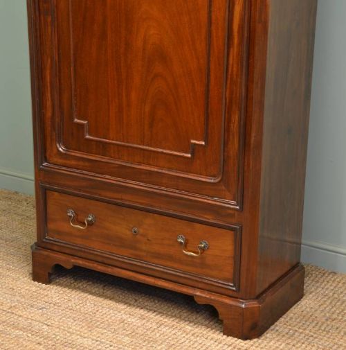 fig 1. Antique Victorian Mahogany Hall Cupboard / Wardrobe.