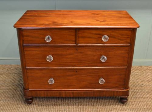 fig 1. Quality Victorian Mahogany Antique Chest of Drawers.