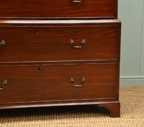 fig 1. Quality Georgian Mahogany Antique Chest on Chest / Tallboy.