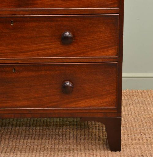 fig 1. Antique Regency Mahogany Chest of Drawers.