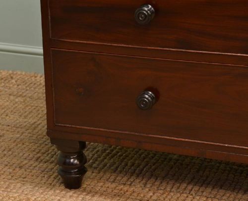 fig 1. Impressive Antique Mahogany Chest of Drawers from the Regency Period.