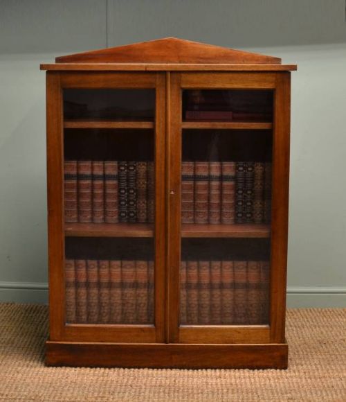 Victorian Mellow Mahogany Antique Glazed Bookcase.