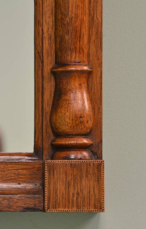 fig 1. William IV Rosewood & Oak Antique Mirror.