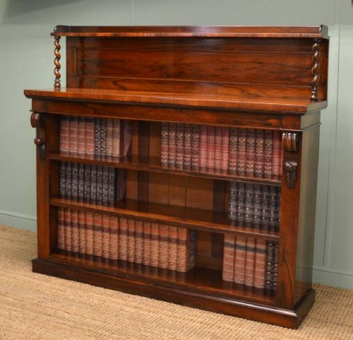 Rare Rosewood William IV Antique Bookcase / Sideboard.