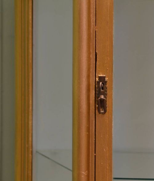 fig 2. Edwardian Gilt Painted Antique Display Cabinet.