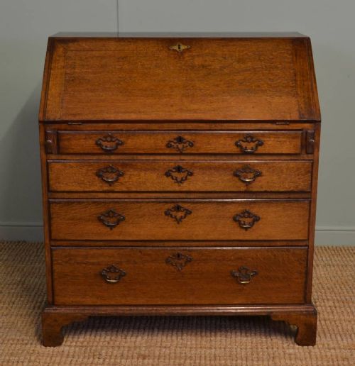 Georgian Oak Antique Bureau.