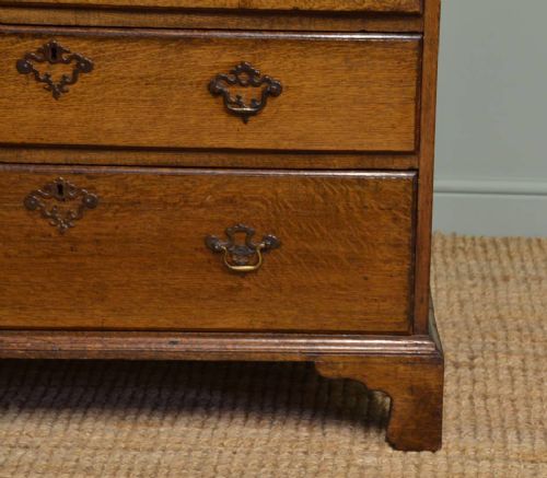 fig 1. Georgian Oak Antique Bureau.