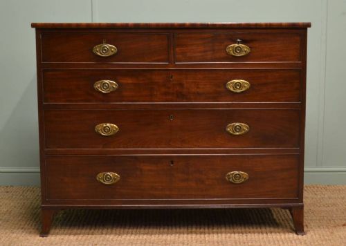 Superb Quality Regency Mahogany Antique Chest of Drawers.