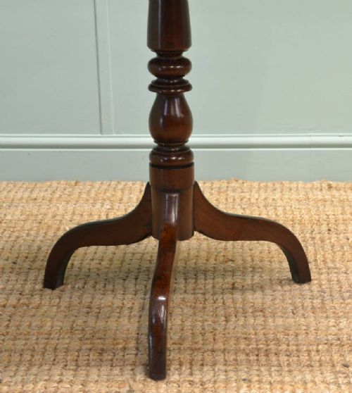 fig 2. Regency Mahogany Antique Occasional Tripod Table.