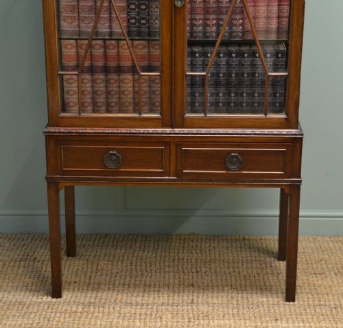 fig 2. Quality Edwardian Mahogany Antique Display Cabinet.