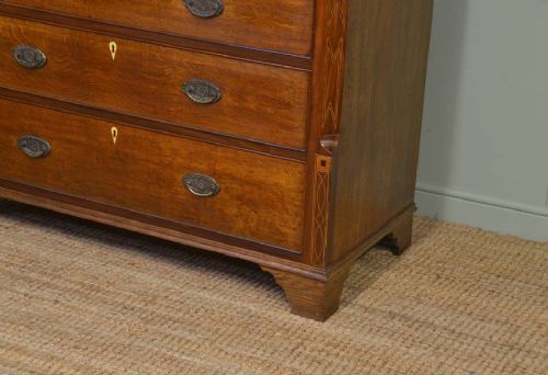 fig 1. Huge Georgian Oak Antique Clerks Bureau.