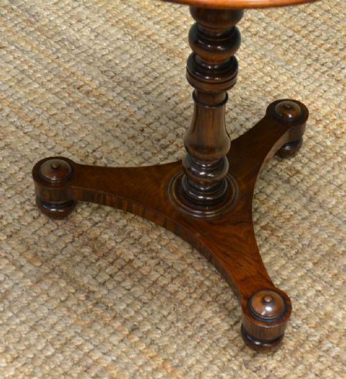 fig 1. Finest Quality Small Burr Walnut Victorian Occasional Table