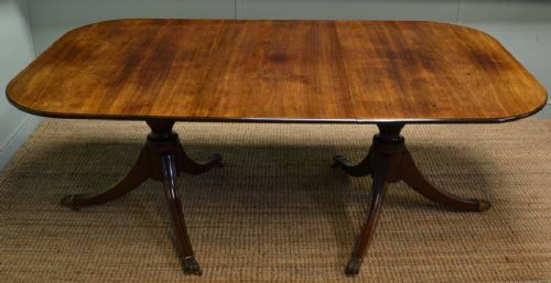 Stunning Quality Regency Mahogany Antique 'D' End Dining Table.