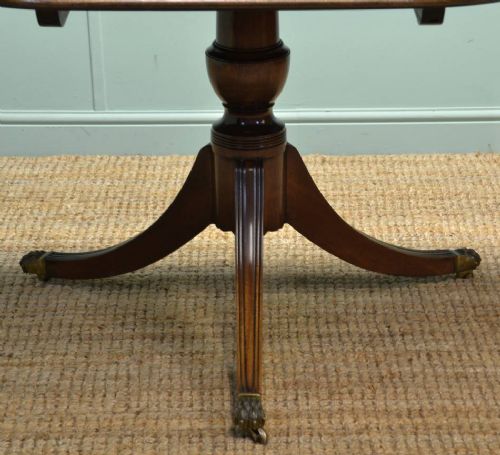 fig 2. Stunning Quality Regency Mahogany Antique 'D' End Dining Table.