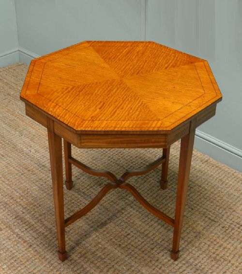 Superb Quality Satinwood Antique Victorian Occasional Table.