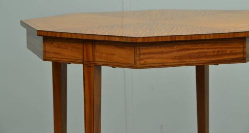 fig 2. Superb Quality Satinwood Antique Victorian Occasional Table.