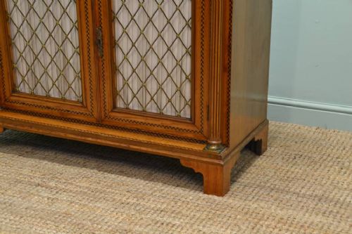 fig 1. Magnificent Quality Late 19th Century Satinwood Antique Side Cabinet.