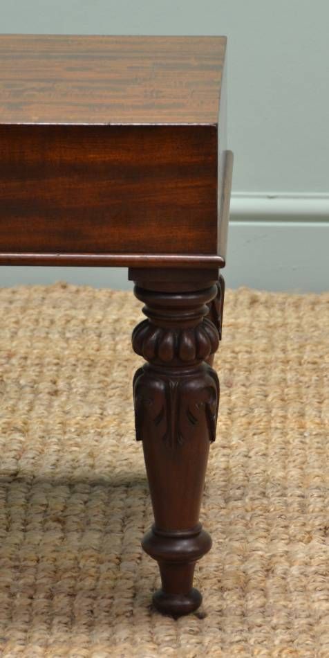 fig 1. Rare William IV Antique Mahogany Coffee Table.