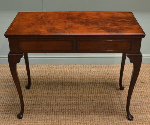 Stunning Quality, Edwardian, Figured Mahogany, Antique Games Table / Console Table.