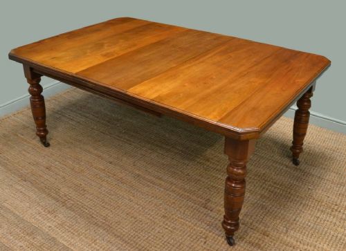 Victorian Walnut Extending Antique Dining Table.