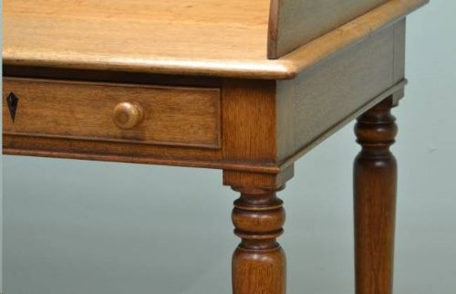 fig 2. Regency Golden Oak Antique Writing Desk