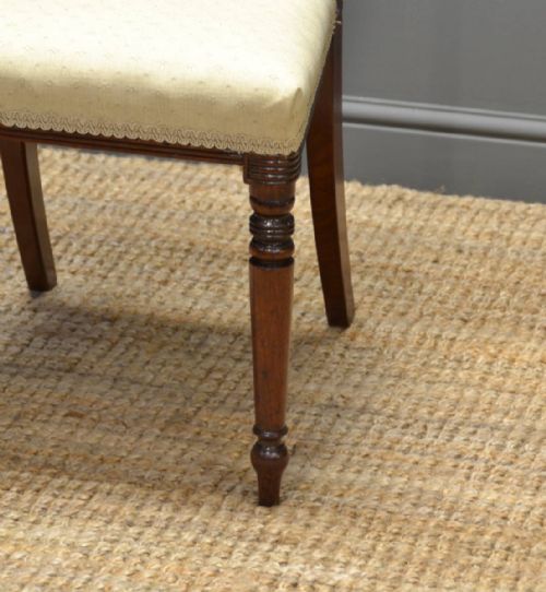 fig 2. Fine Quality, Set of Six, Regency Mahogany Antique Dining Chairs.