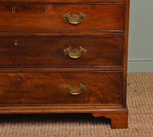 fig 1. Antique Georgian Mahogany Bureau with Secret Compartments!