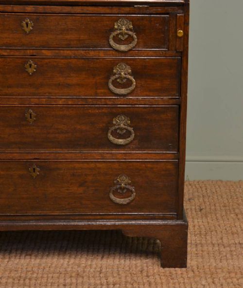 fig 2. Georgian Oak Antique Bureau.