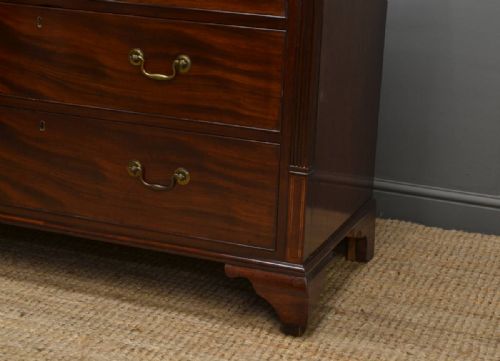 fig 1. Quality Georgian Mahogany Antique Chest of Drawers.