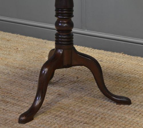 fig 2. Antique Georgian Mahogany Tilt Top Tripod Occasional Table.