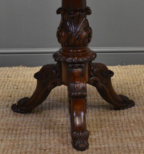 fig 2. Stunning Antique Victorian Segmented Rose and Satinwood Top Occasional Table.
