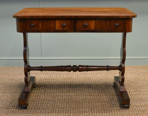 Quality Rosewood, Small Antique Writing Table / Side Table.
