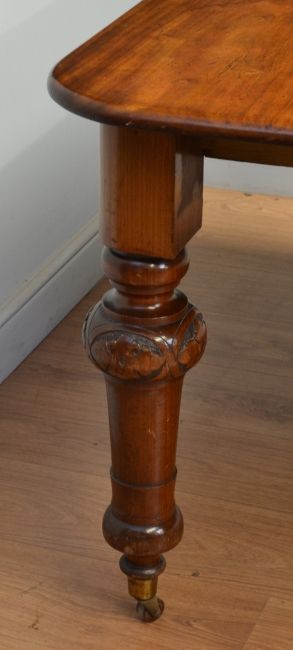 fig 1. Victorian, Mellow Mahogany, Large Antique Dining Table.