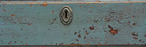 fig 2. Rustic, Painted Georgian Antique Chest of Drawers.