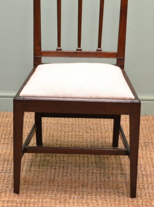 fig 2. Pair of Antique Georgian Mahogany Side Chairs.