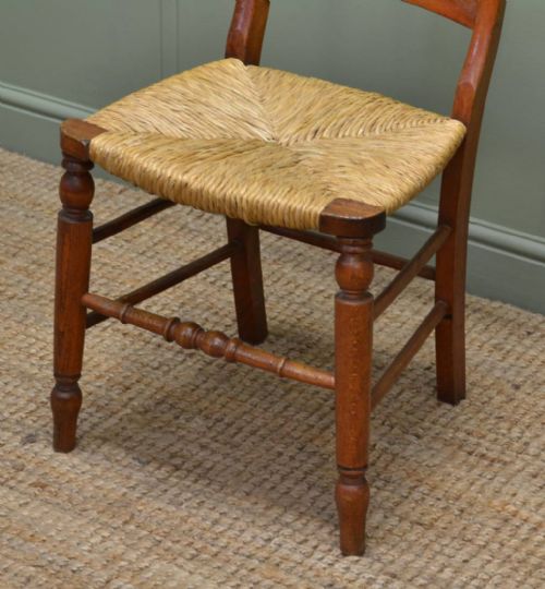 fig 2. Set of Eight Charming Antique Country Chairs.