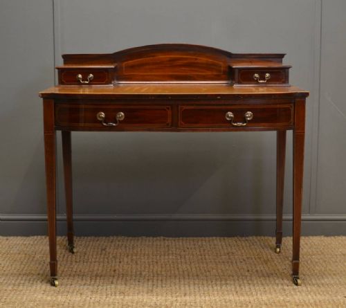 Edwardian Mahogany Antique Writing Table / Desk