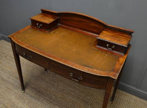 fig 2. Edwardian Mahogany Antique Writing Table / Desk