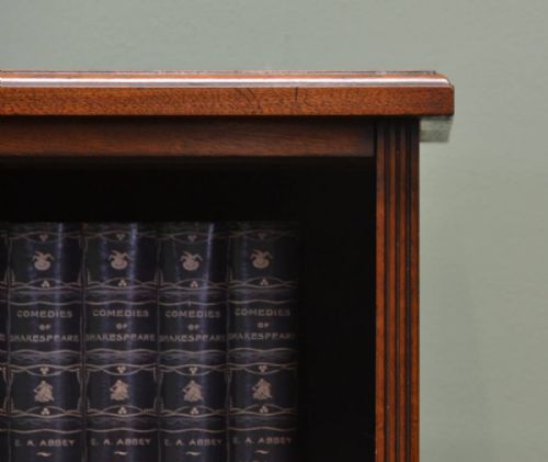 fig 2. Victorian Walnut Antique Open Bookcase.