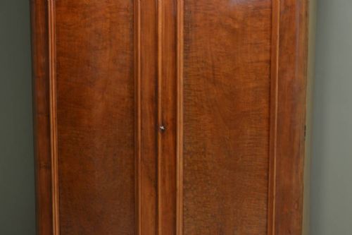 fig 1. Victorian Mahogany Antique Double Wardrobe.
