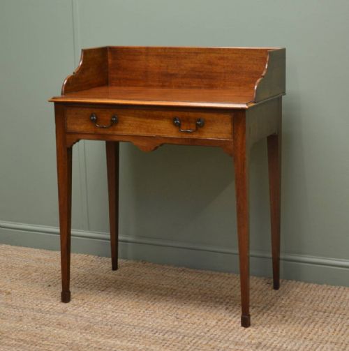 Victorian, Mellow Mahogany, Small Antique Writing Table / Wash Stand.