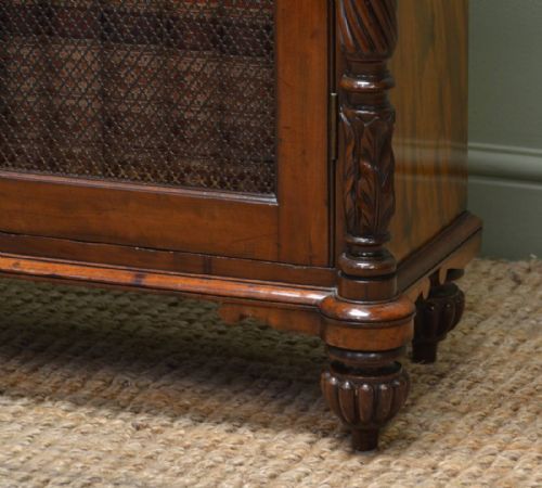 fig 1. Quality, Unusual, Regency Mahogany Antique Side Cabinet.