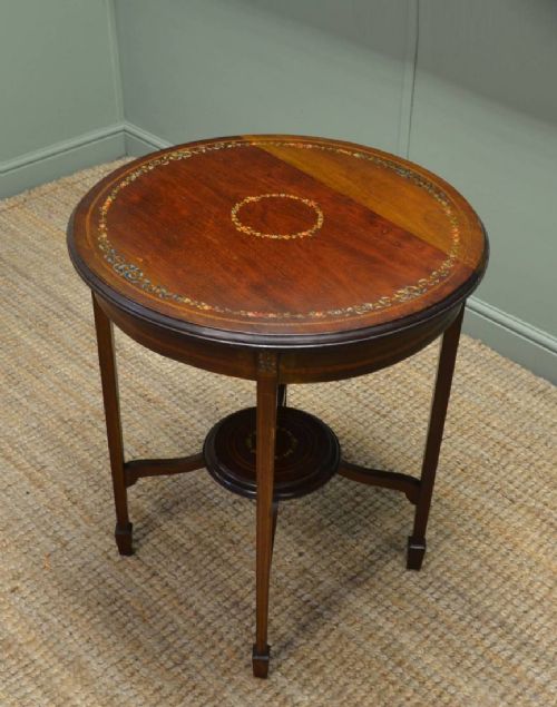 Decorative Antique Edwardian Mahogany Occasional Table - Free Delivery