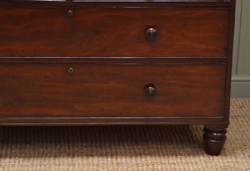 fig 2. Superb Quality Regency Mahogany Antique Linen Press