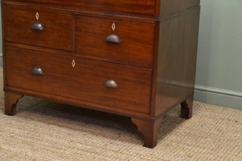 fig 1. Antique Victorian Mahogany Campaign Chest