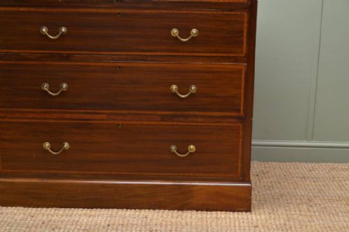 fig 1. Superb Quality Edwardian Walnut Antique Chest of Drawers.