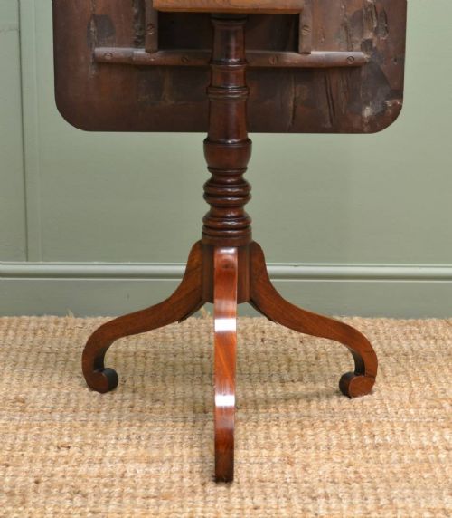 fig 1. Regency Mahogany Antique Tripod Table