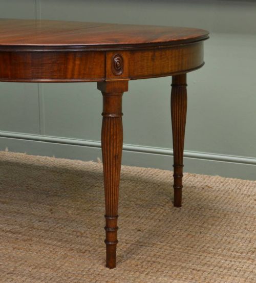 fig 1. Edwardian Mahogany Quality Wind Out Antique Dining Table