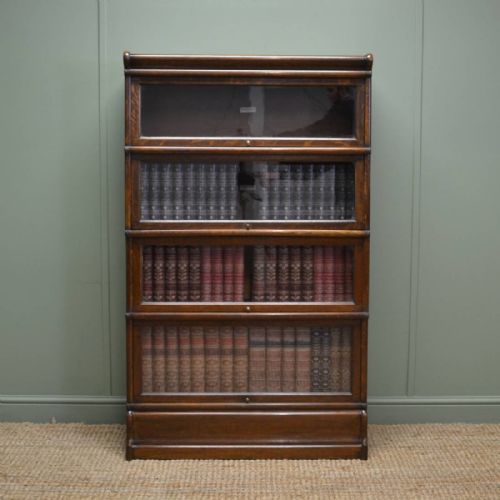 Antique Globe-wernicke Edwardian Oak Bookcase